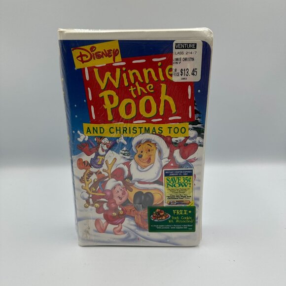 Winnie The Pooh And Christmas Too VHS 1996 Disney Animation Classic Sealed - Picture 1 of 3